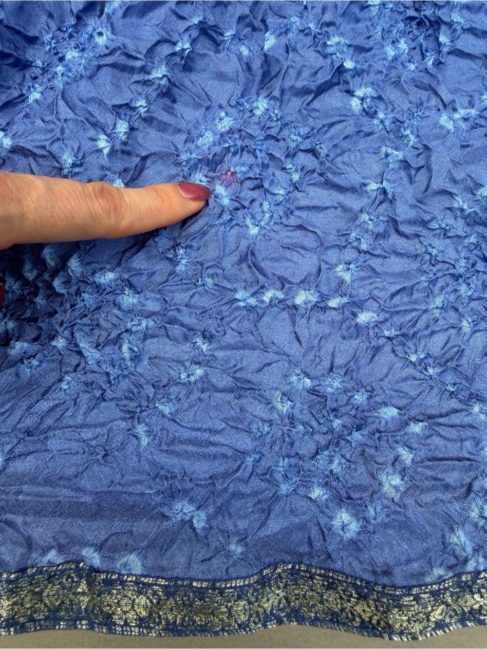 V.DE.VINSTER Blue Floral Tiered Maxi Dress size S - Picture 9 of 16